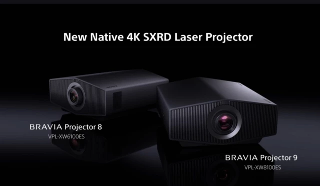 Dos proyectores de color negro