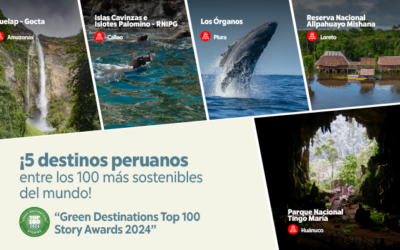 Cinco destinos del Perú reconocidos en los Green Destinations Top 100 Stories 2024 por su sostenibilidad