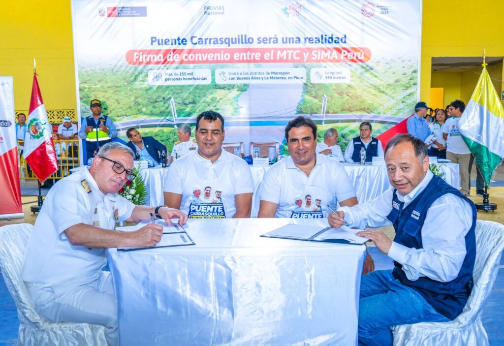 Construcción del Puente Carrasquillo beneficiará a más de 255,000 pobladores de Morropón, Piura
